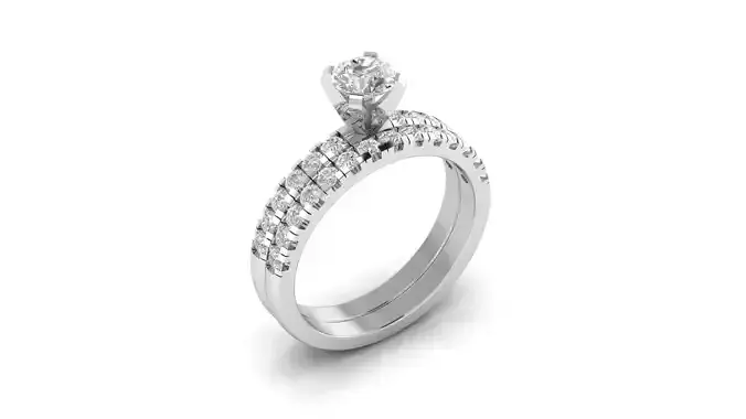 Round Cut Diamond Wedding Ring Engagement Proposal ring