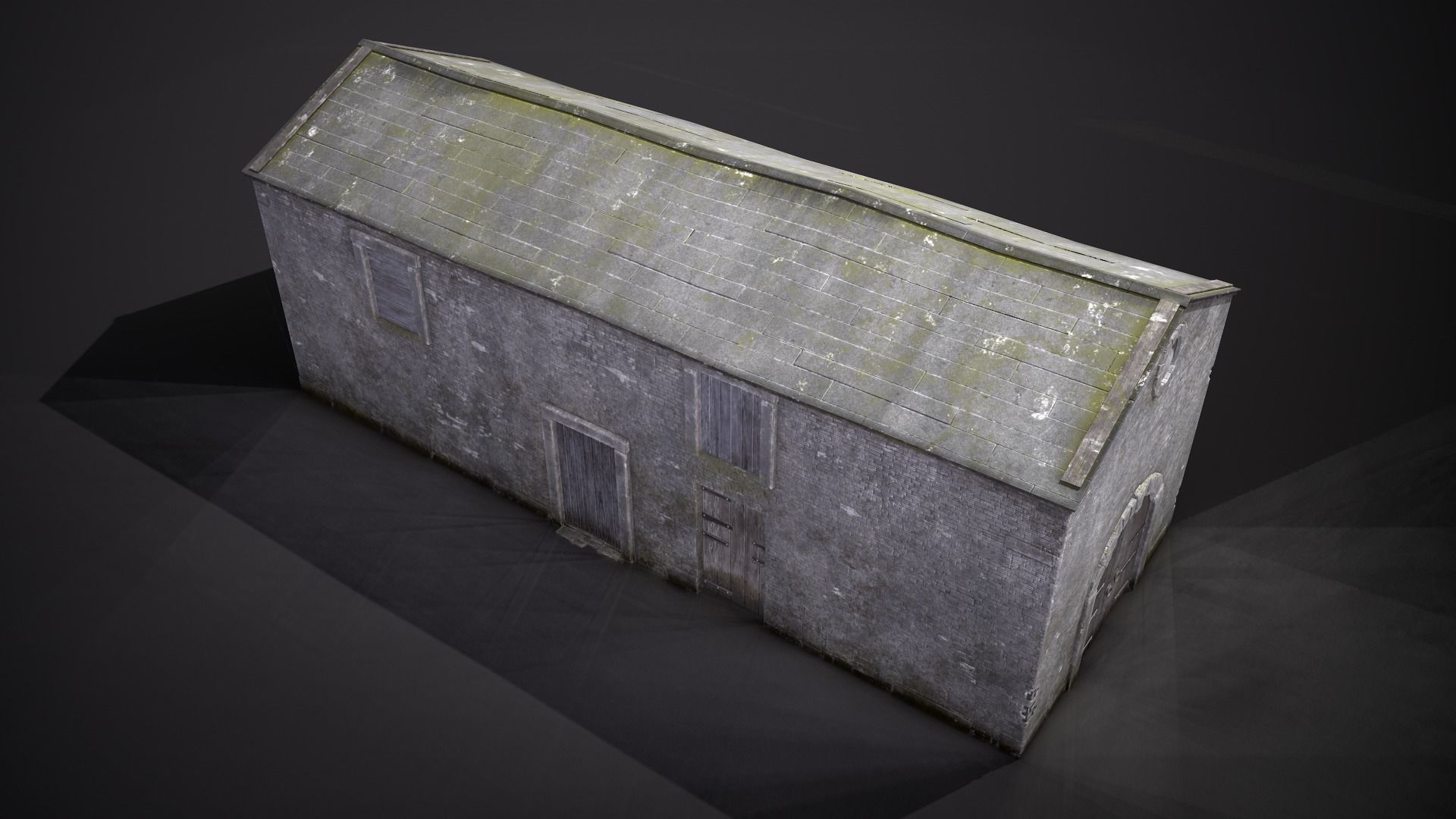 Stone Barn 4k Tex Game Ready Low-poly 3D model_6