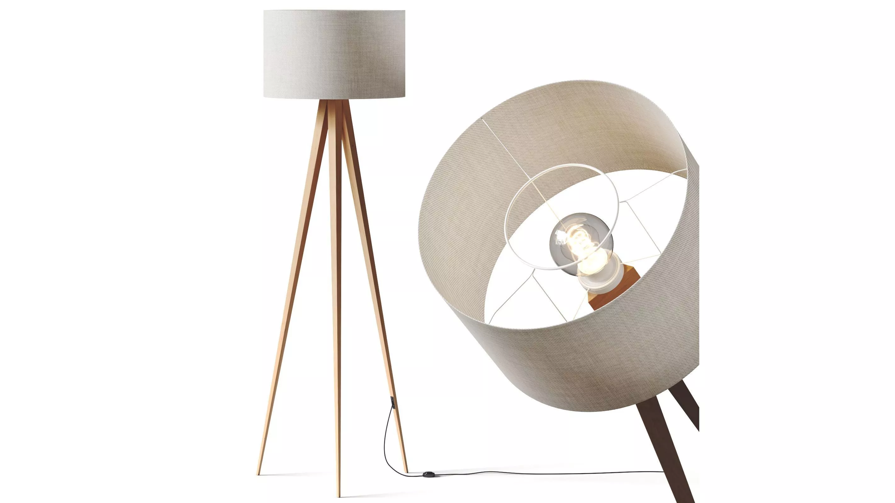 Urban Outfitters - Louis Floor Lamp 3D model