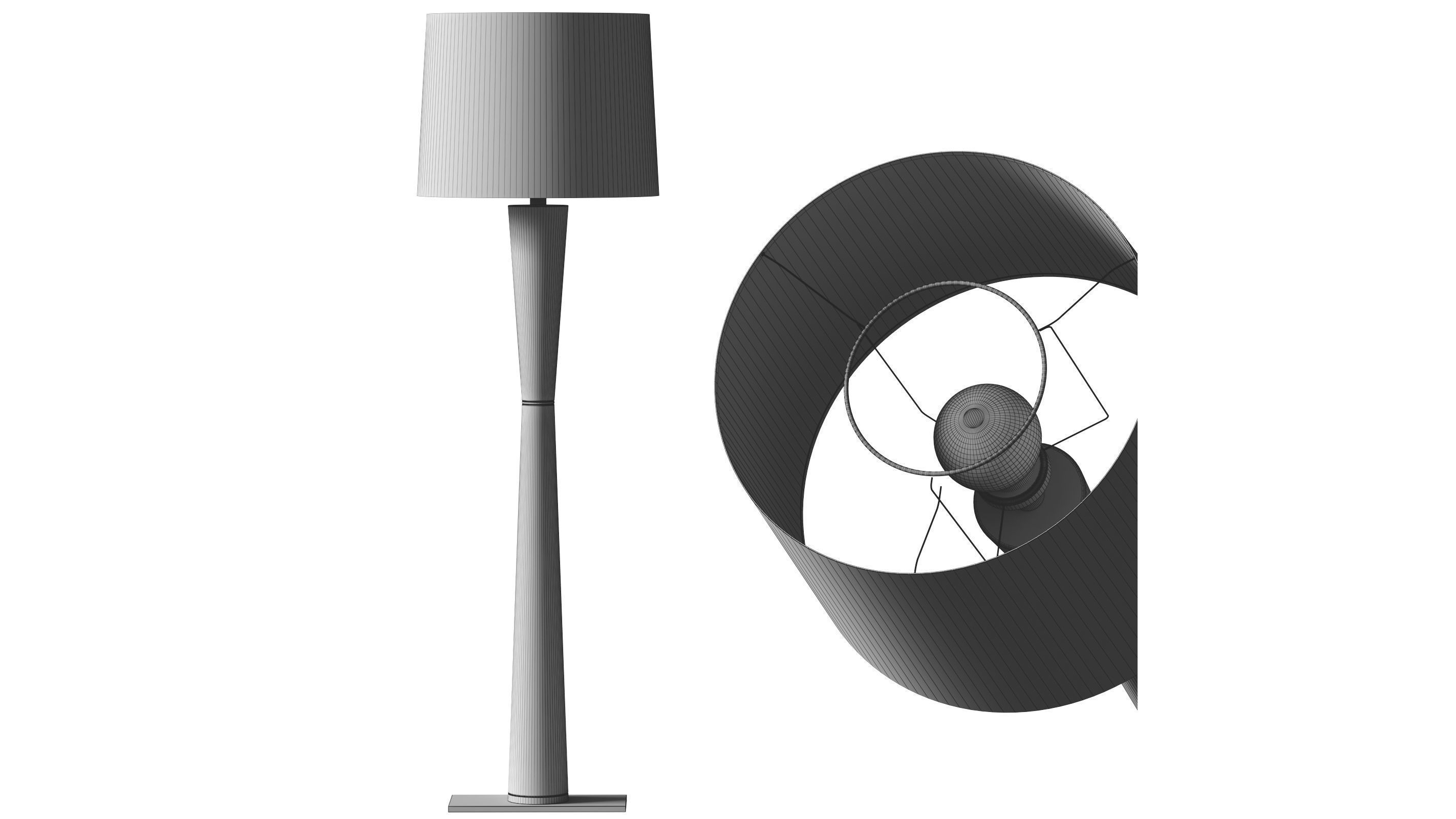 Alexander Lamont - Maluku Floor Lamp 3D model_1