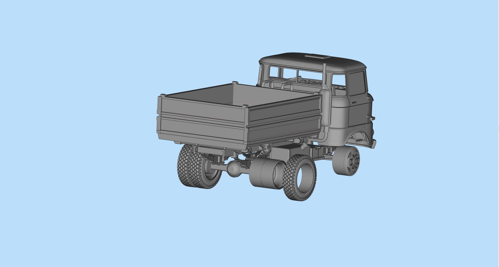 STL Files for 3D Printing IFA w50 short Cab 3D print model_15