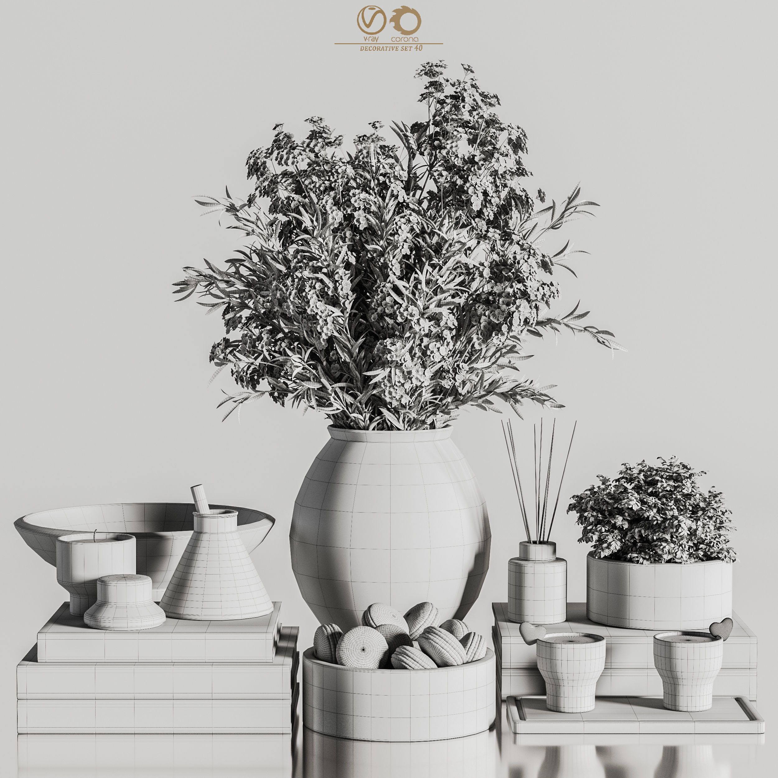 decorative set 40 3D model_6