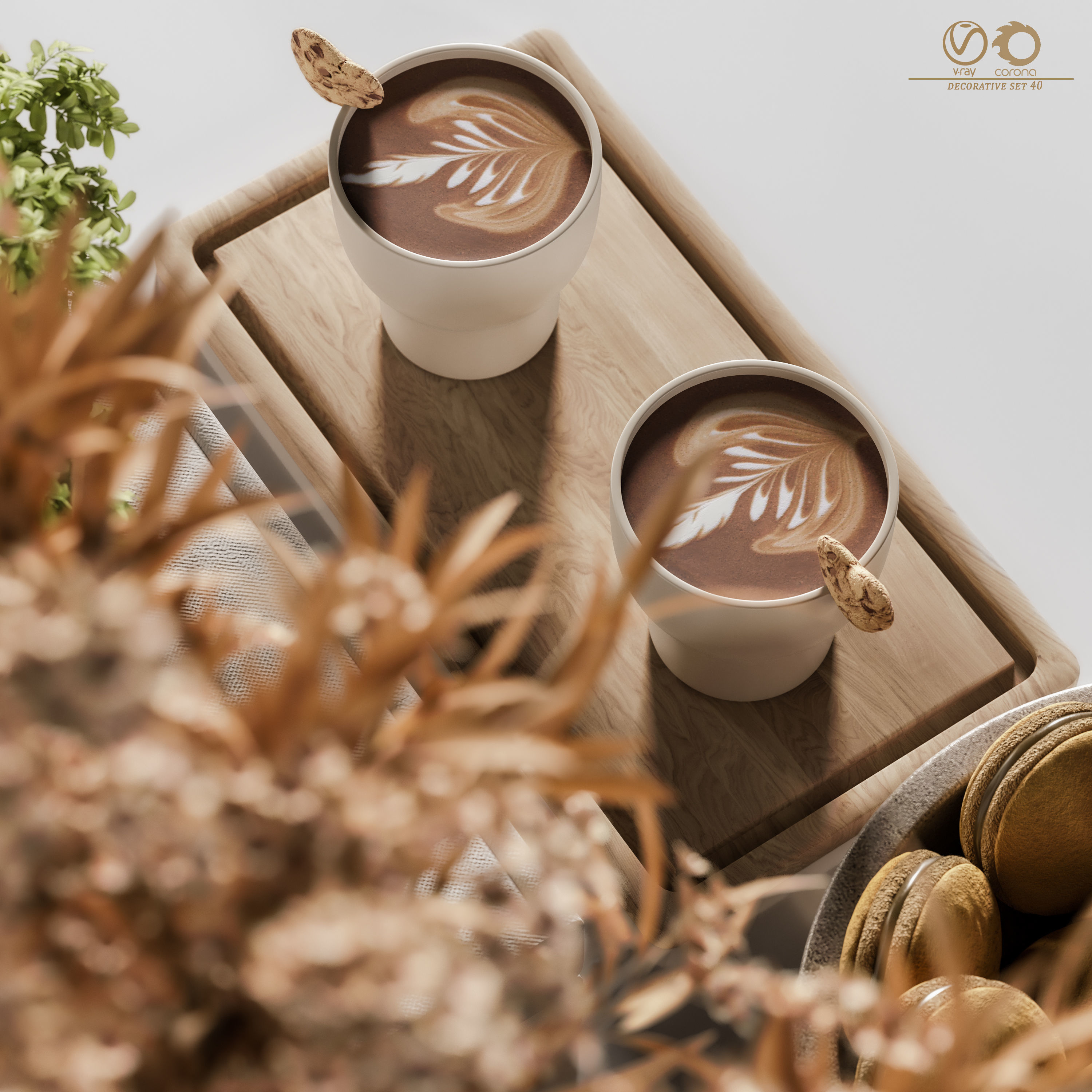 decorative set 40 3D model_3