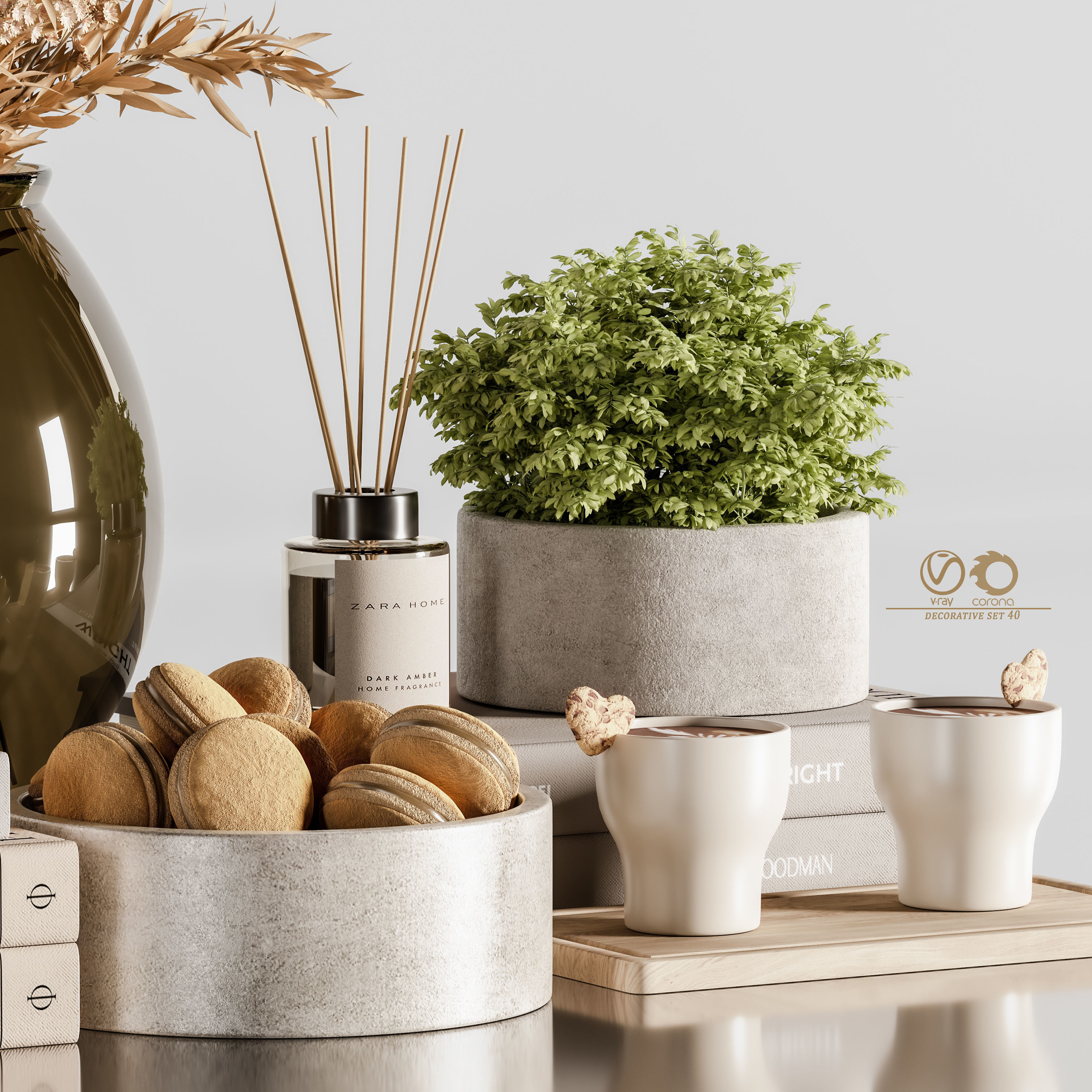 decorative set 40 3D model_1