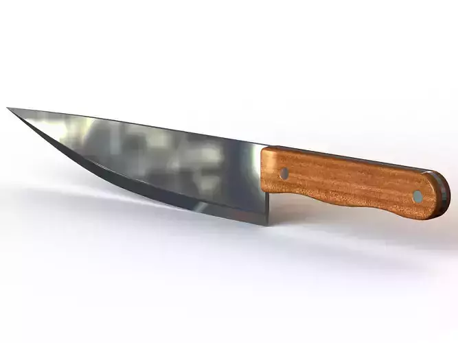 Stainless Steel 9 Inch Chef Knife 3D model