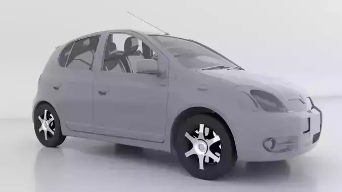 Yaris 1999 Toyota Interior Car Vehicle Low-poly 3D model