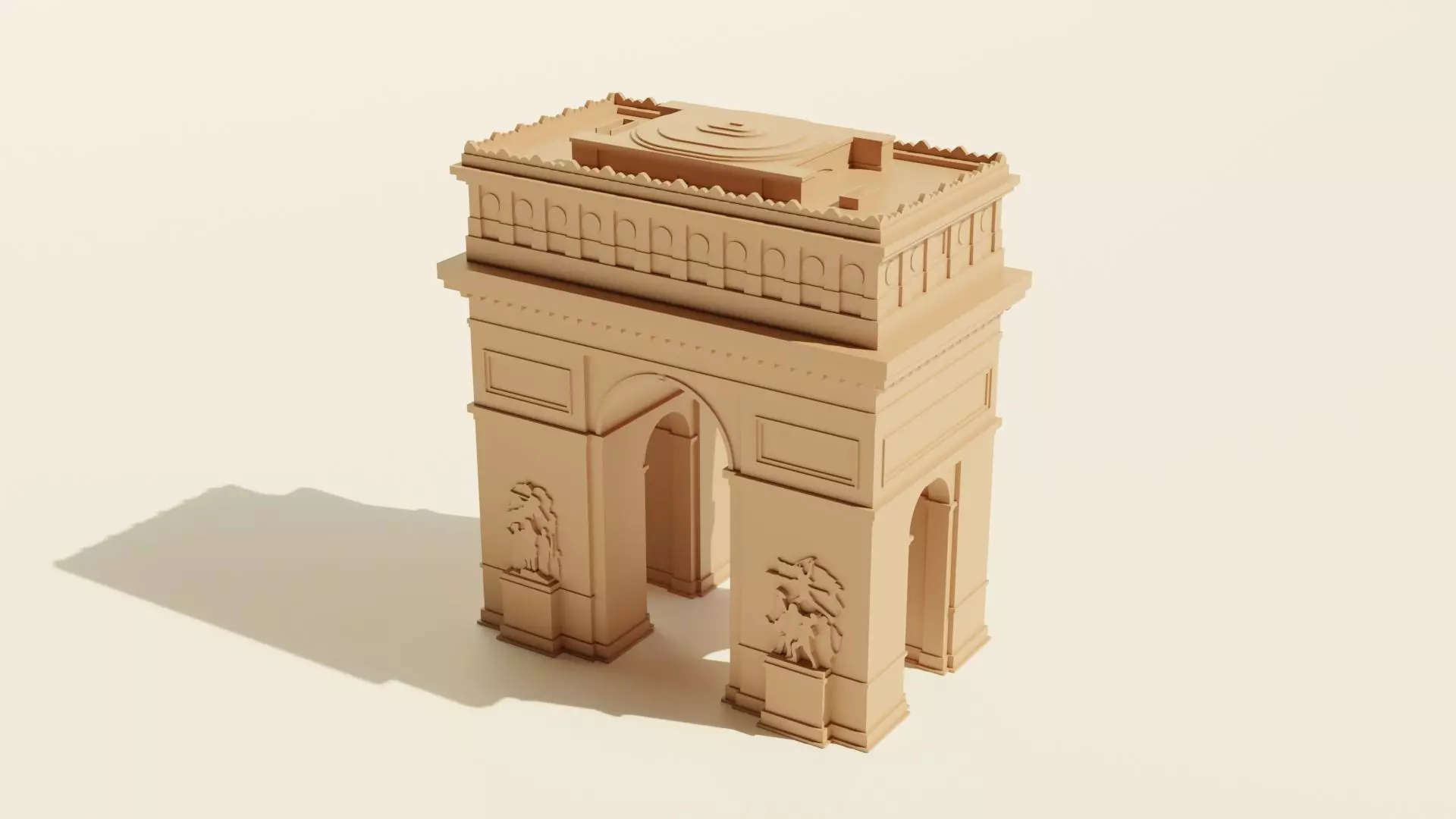Arc de Triomphe 3D print model_0