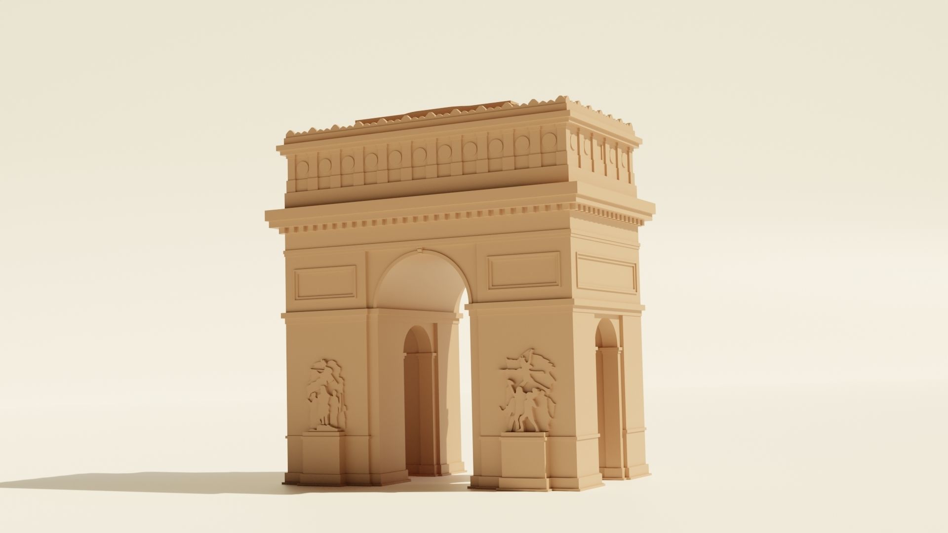 Arc de Triomphe 3D print model_1