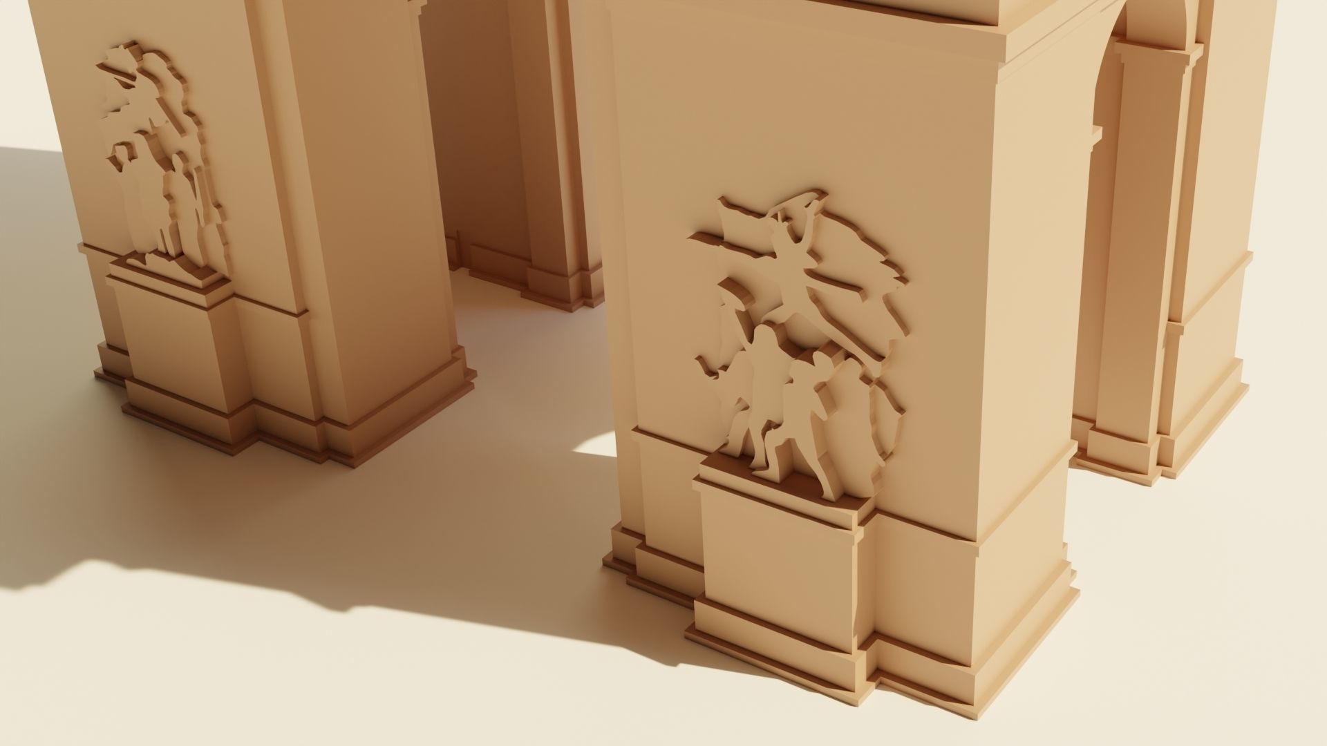 Arc de Triomphe 3D print model_2