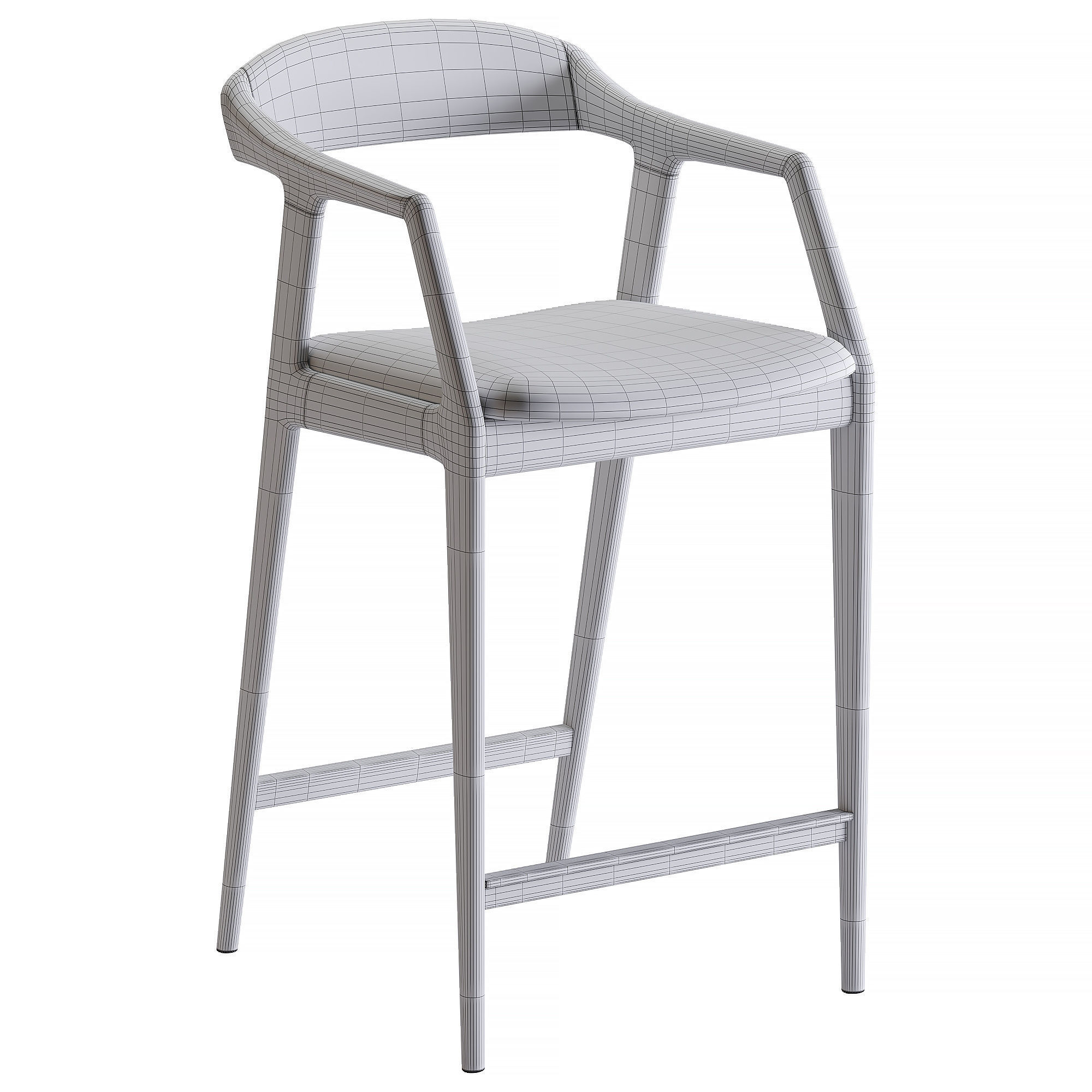 Sapporo barstool and chair by Deephouse 3D model_7