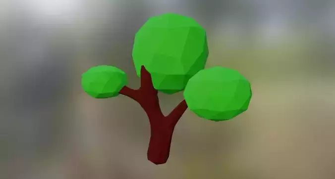 Low poly tree