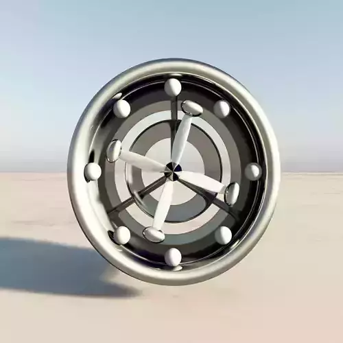 Powered Glider Magnetic Air Focus Engine CAD Free 3D model