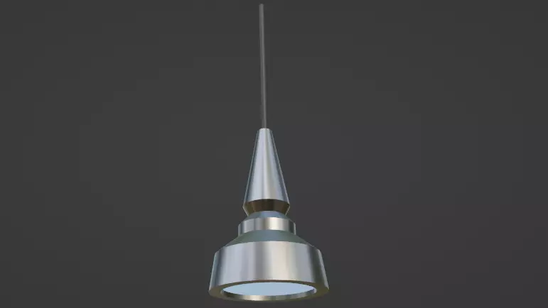 Hanging Overhead Light Free low-poly 3D model