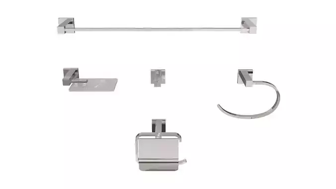 Modern Bathroom Accessory Set for Interiors