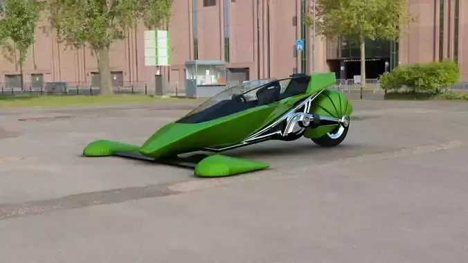 Futuristic Motorcycle