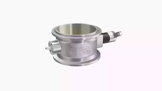 WIlson Manifolds Hi-boost Vband billet throttle body Low-poly 3D model