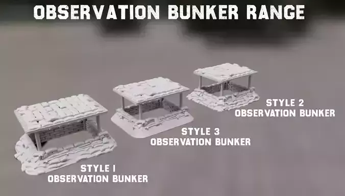 Small Sandbag Bunkers Mega Pack 15mm Scale 3D print model