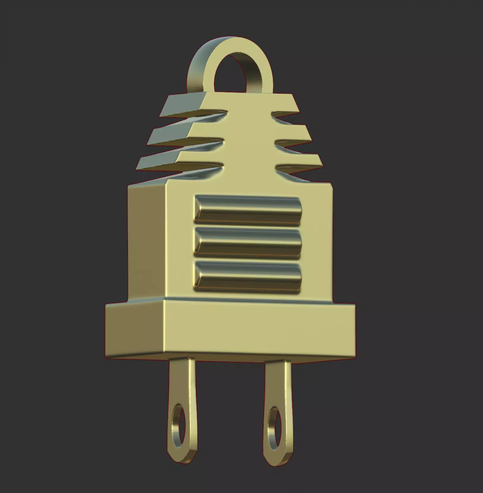 the plug pendant 3D print model