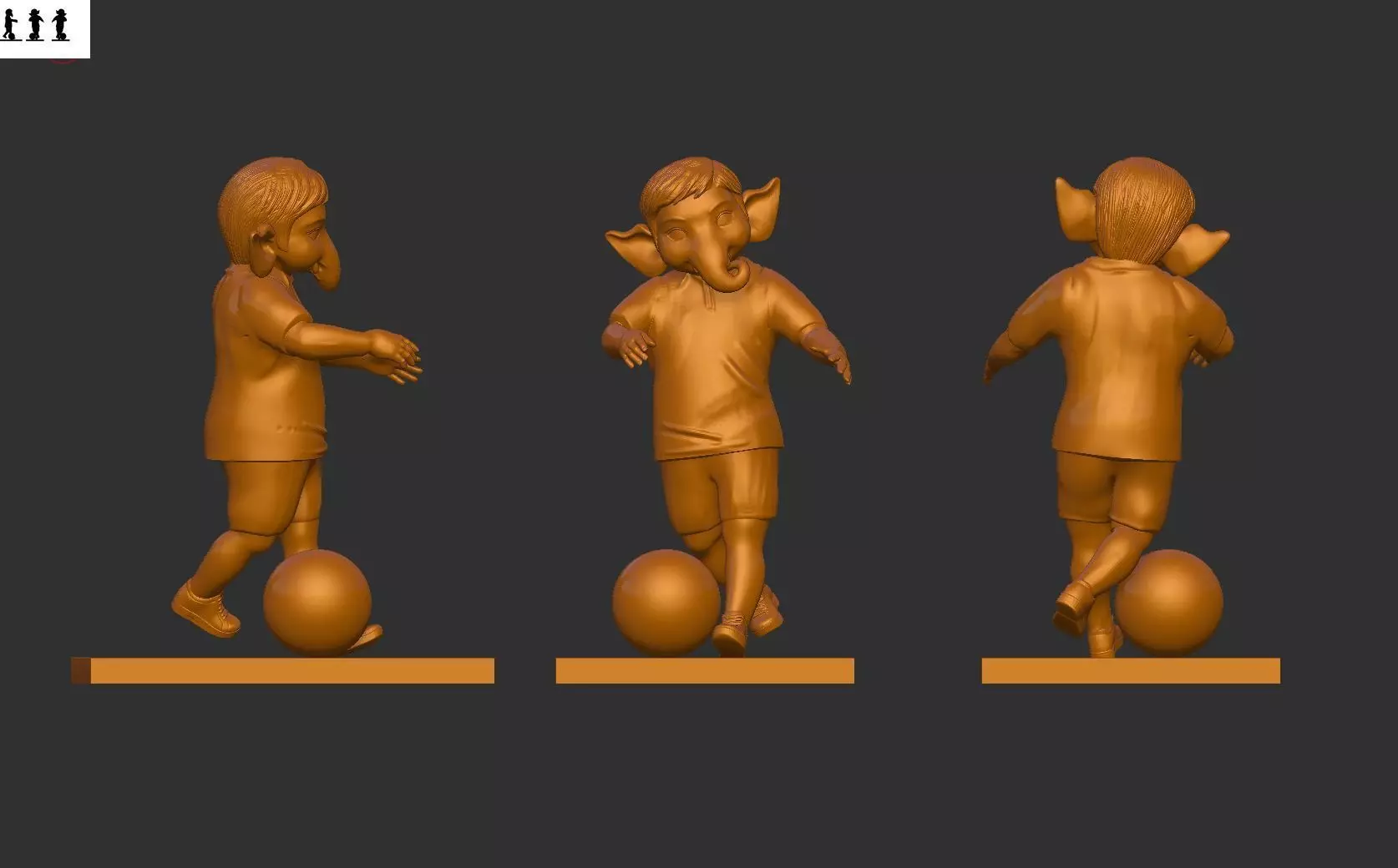 Bal Ganesh  3D print model_0