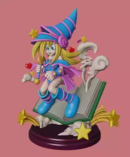 TOON DARK MAGICIAN GIRL FIGURE - YUGIOH 3D print model