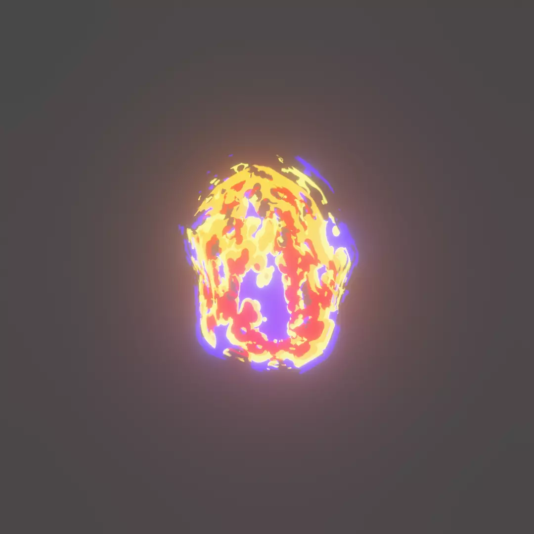 Procedural Cartoon Flame Texture_0