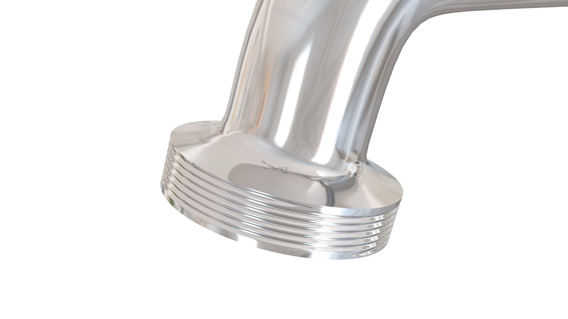 Realistic Double Outdoor Faucet for Garden and Laundry 3D model_6