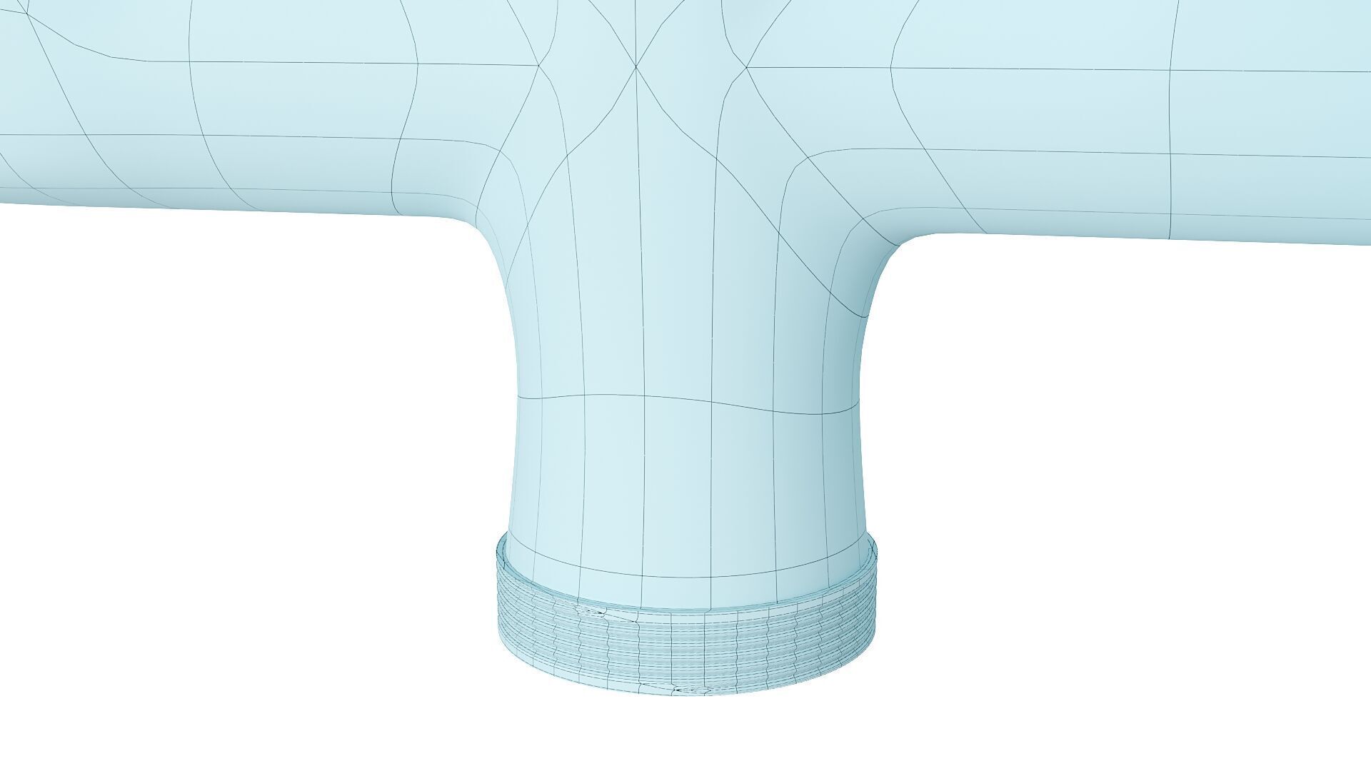 Realistic Double Outdoor Faucet for Garden and Laundry 3D model_14