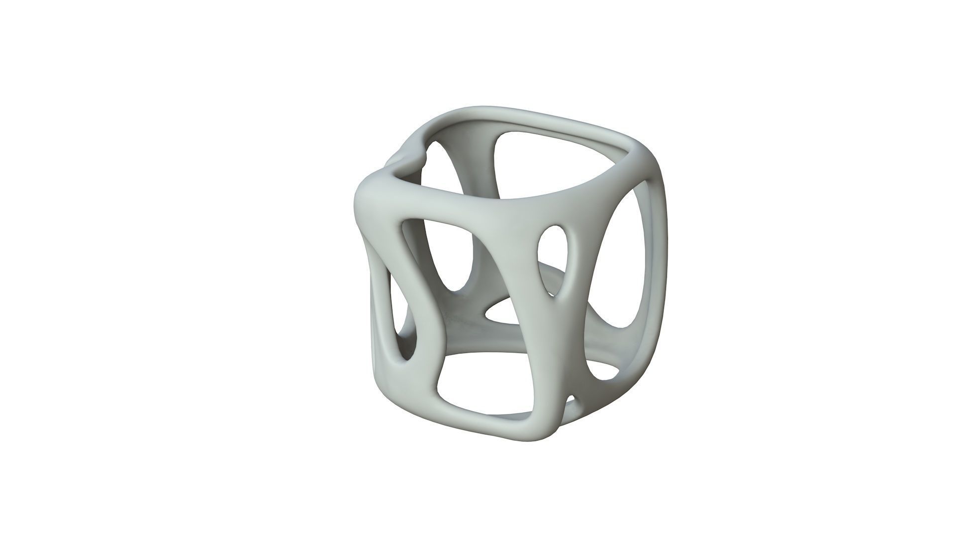 SciFi Cube Object No 17169 Low Poly Shape Texture_1