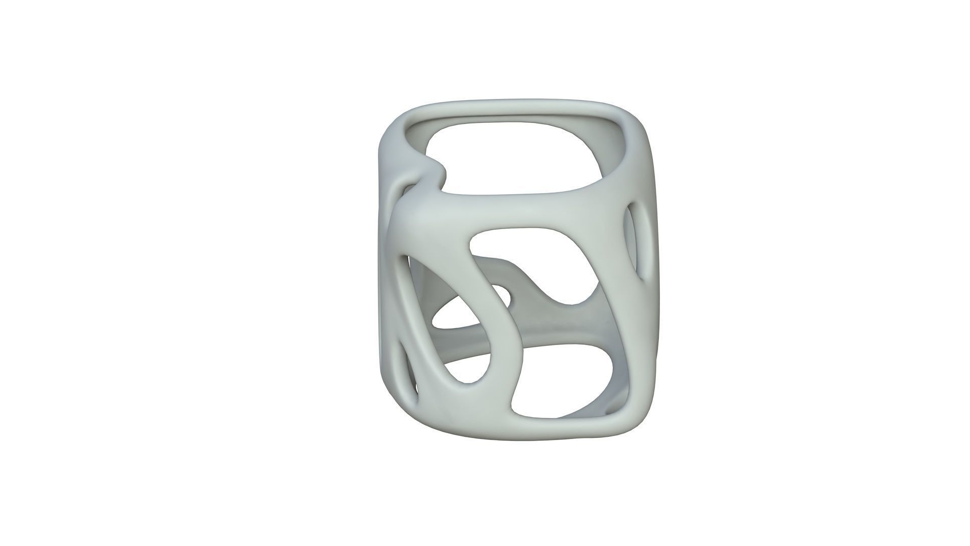 SciFi Cube Object No 17169 Low Poly Shape Texture_2