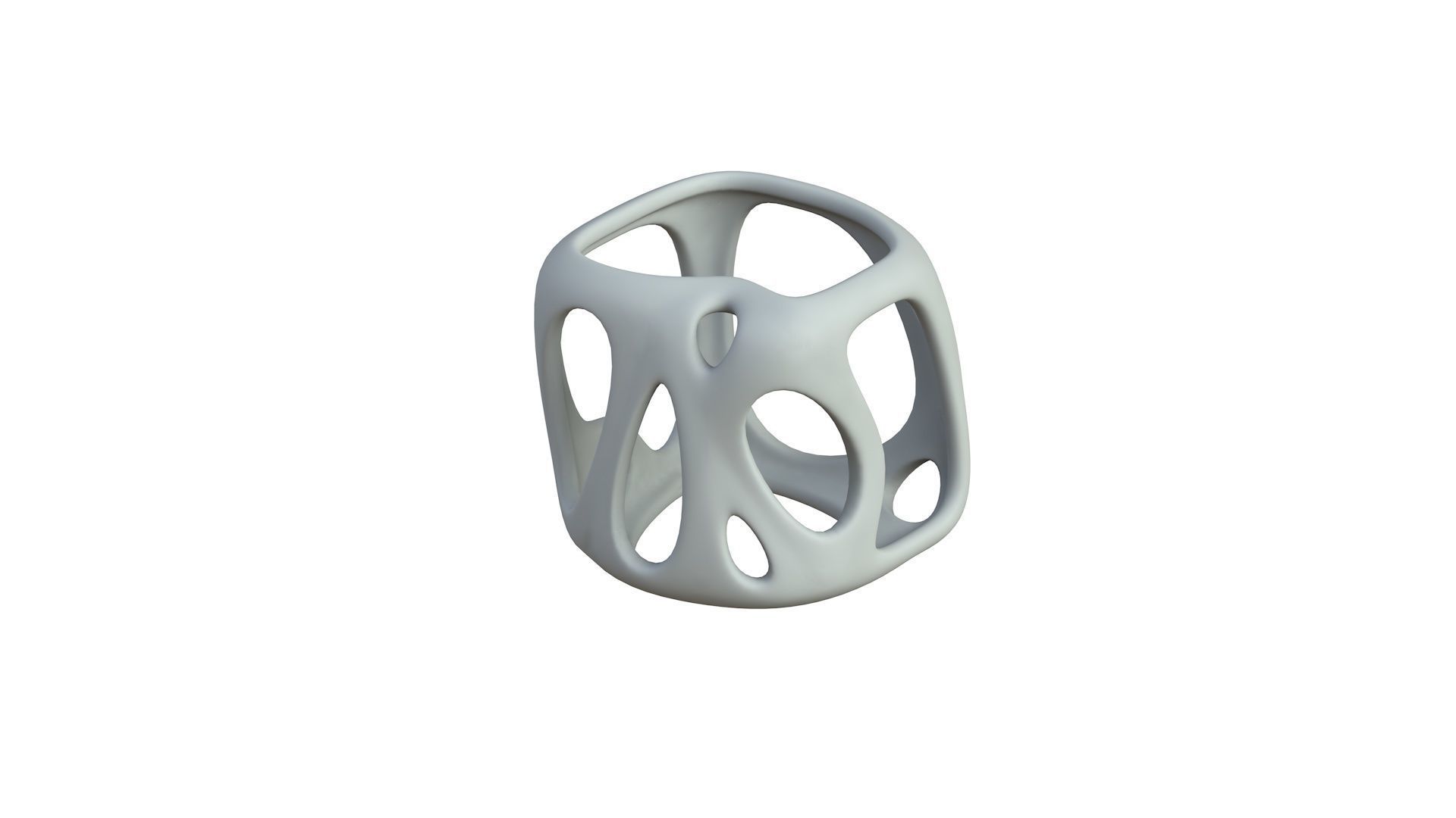 SciFi Cube Object No 17169 Low Poly Shape Texture_4