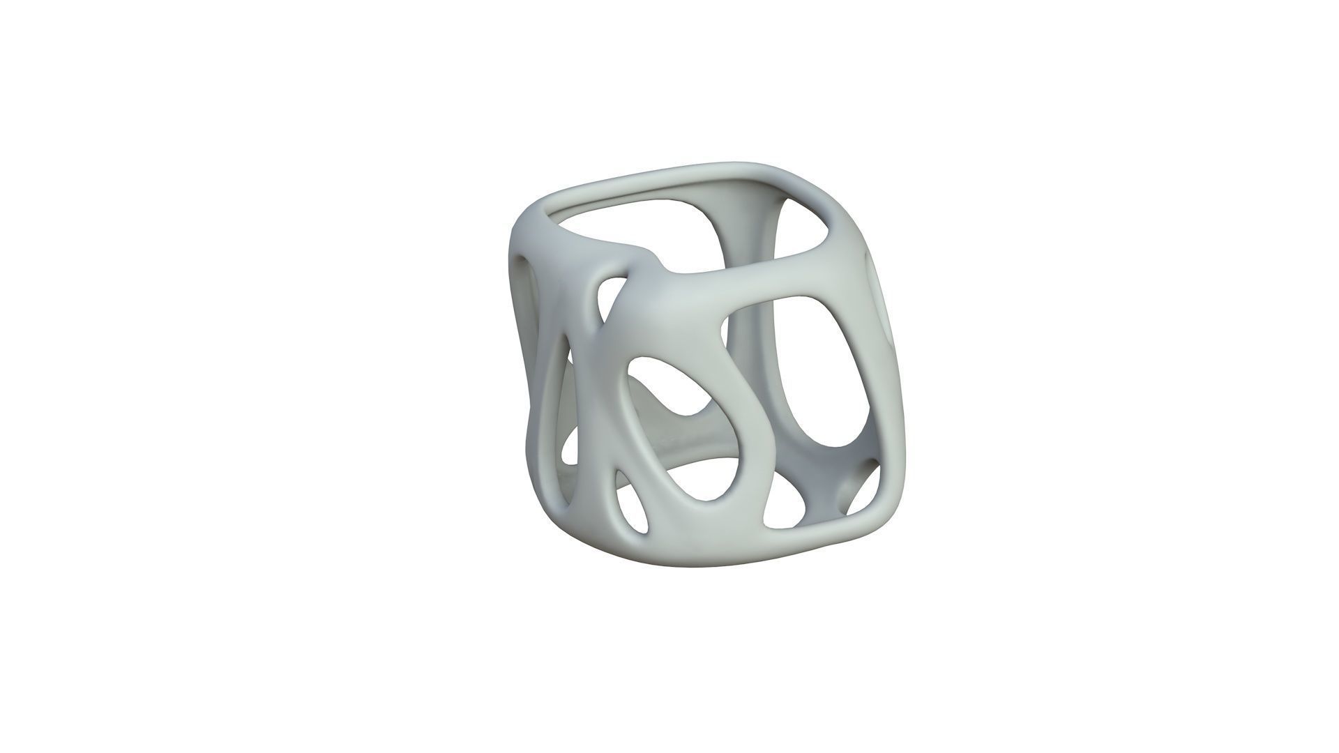 SciFi Cube Object No 17169 Low Poly Shape Texture_3