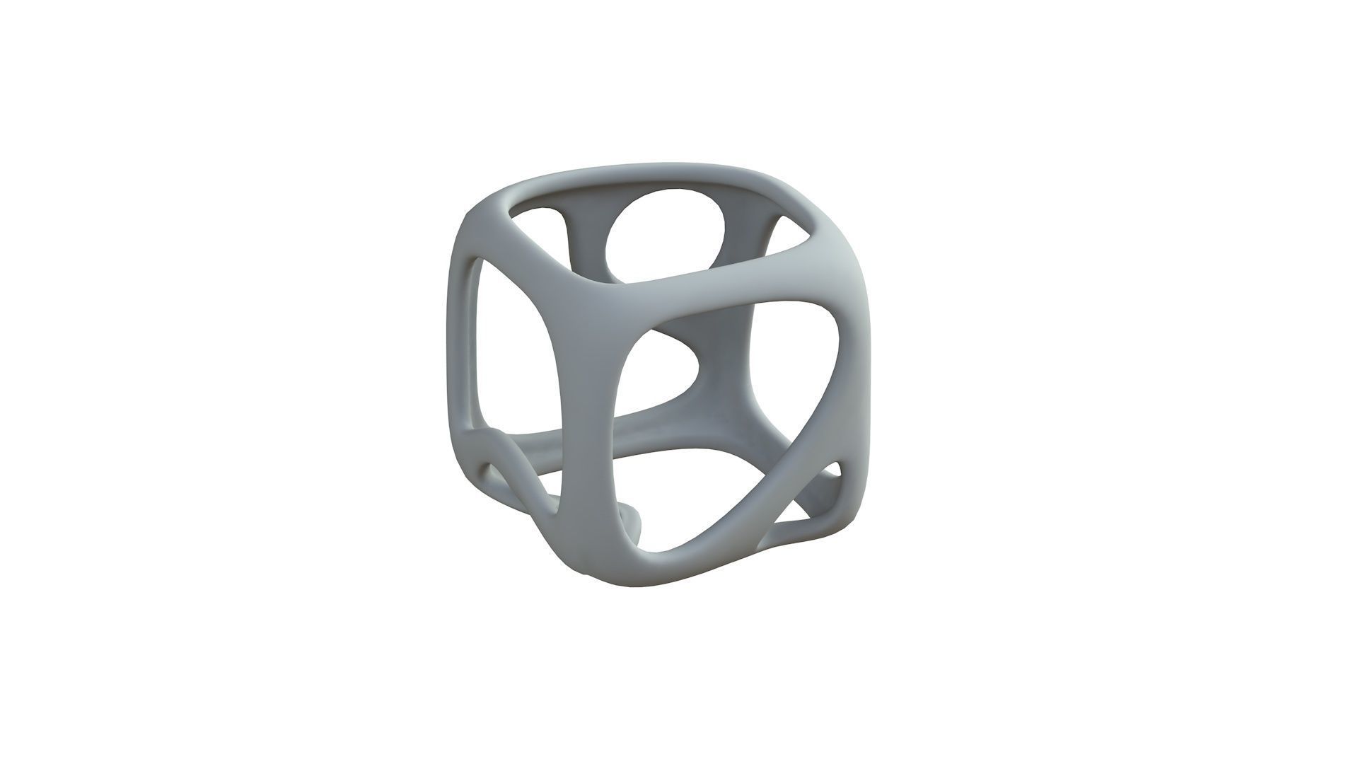 SciFi Cube Object No 16988 Low Poly Shape Texture_7