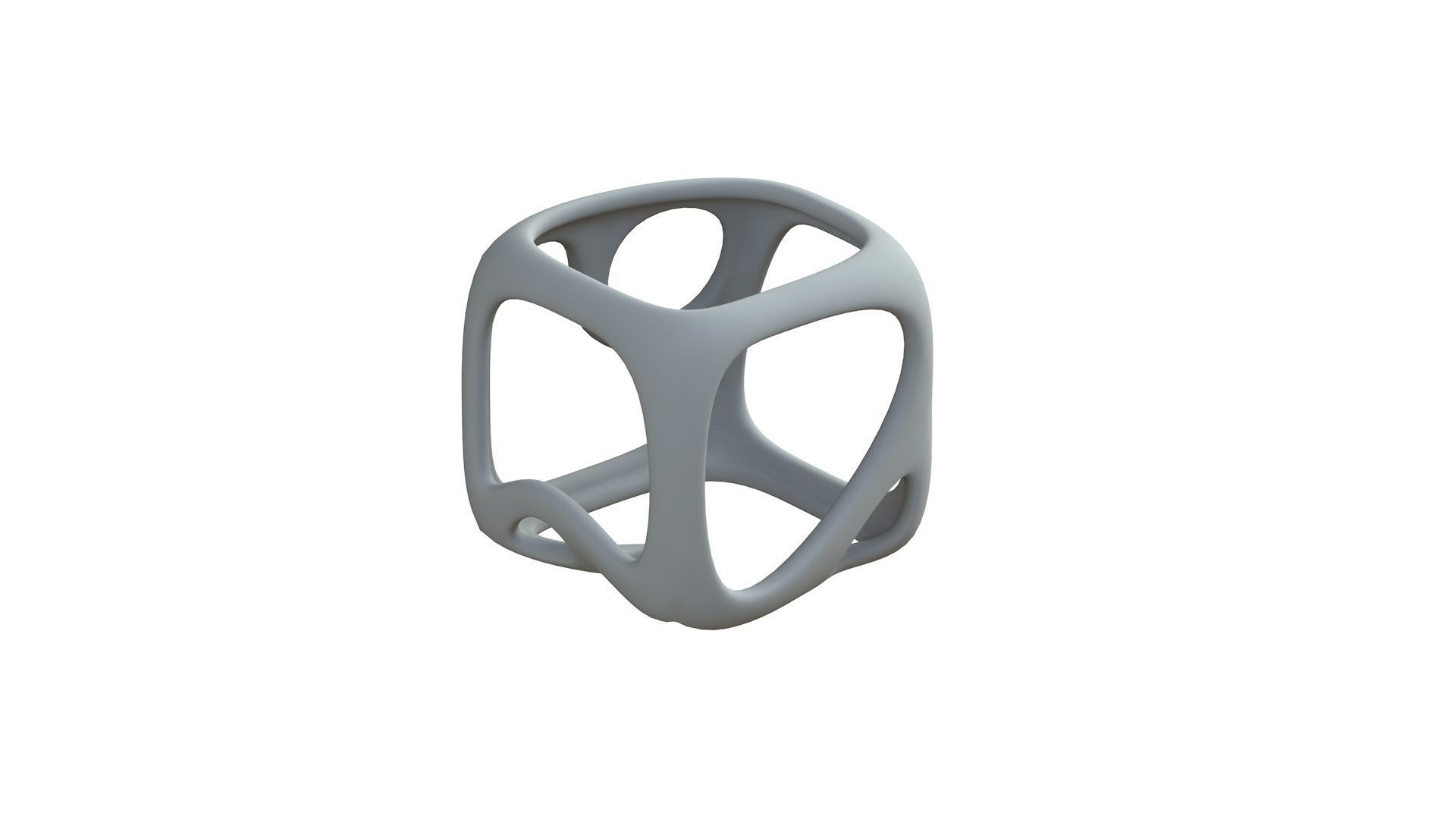 SciFi Cube Object No 16988 Low Poly Shape Texture_8