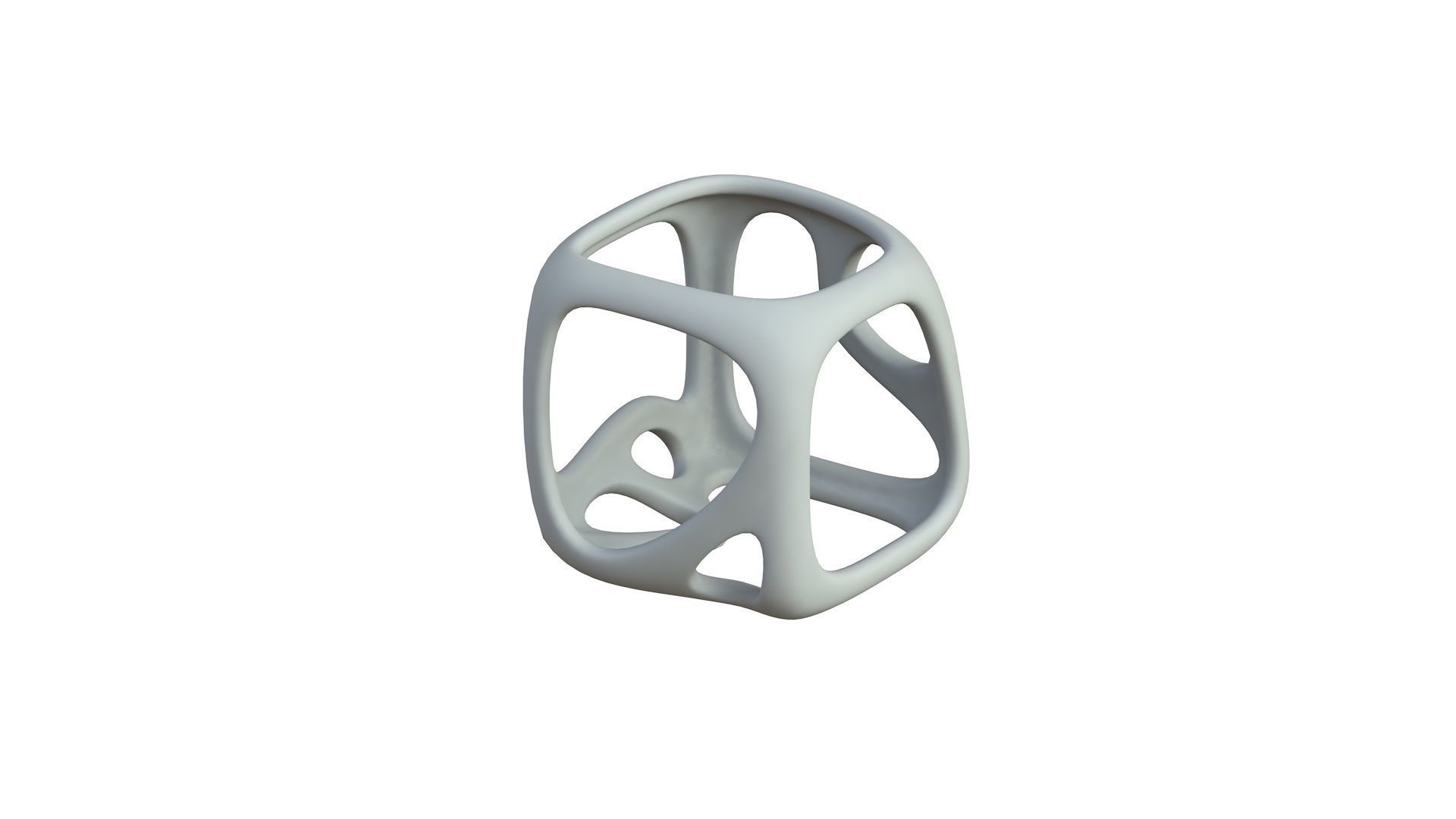 SciFi Cube Object No 16988 Low Poly Shape Texture_4