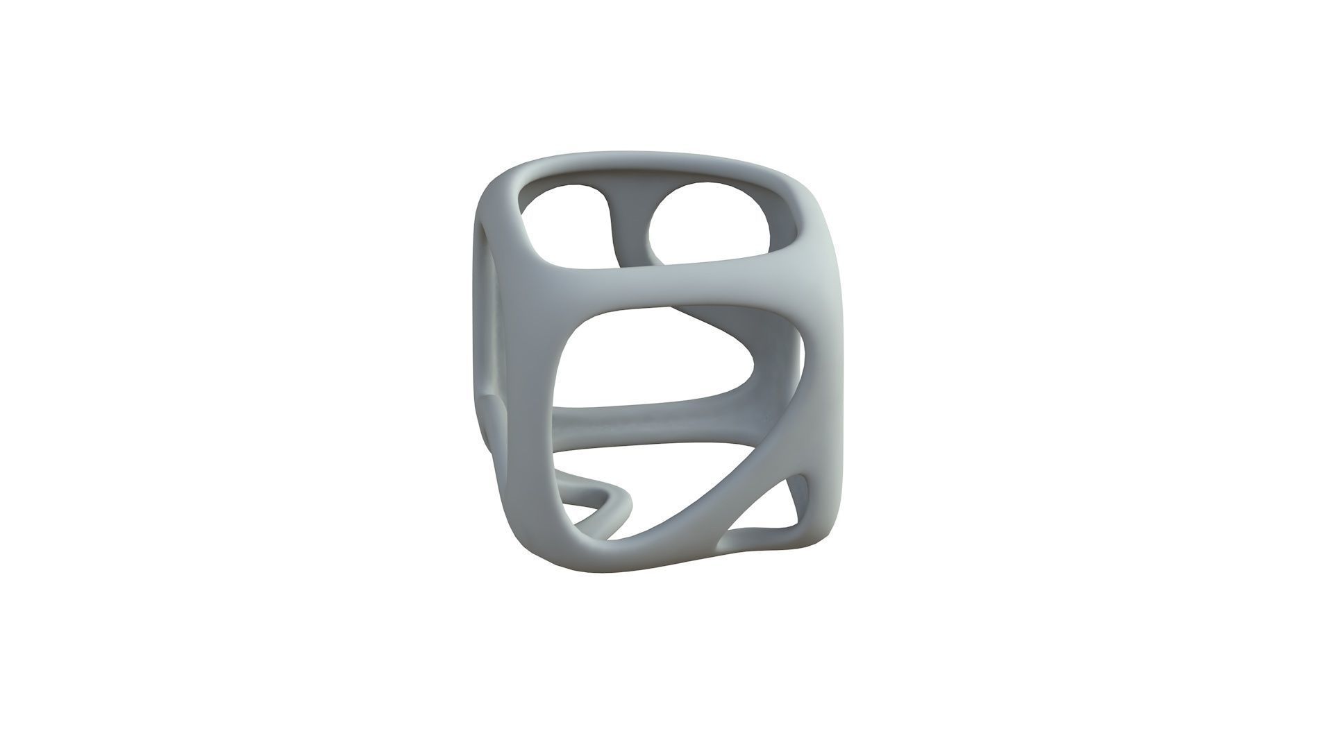 SciFi Cube Object No 16988 Low Poly Shape Texture_6