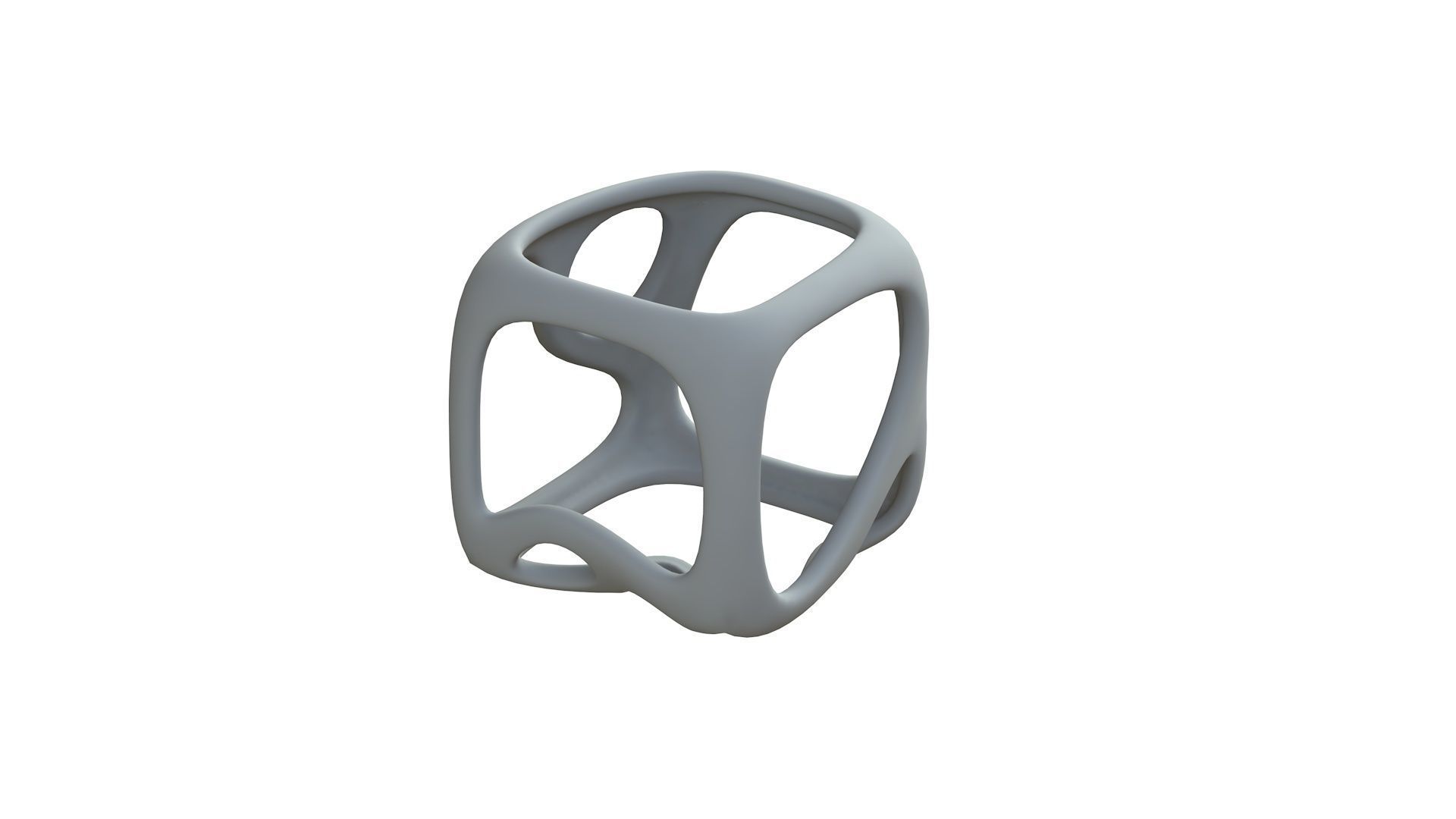 SciFi Cube Object No 16988 Low Poly Shape Texture_9