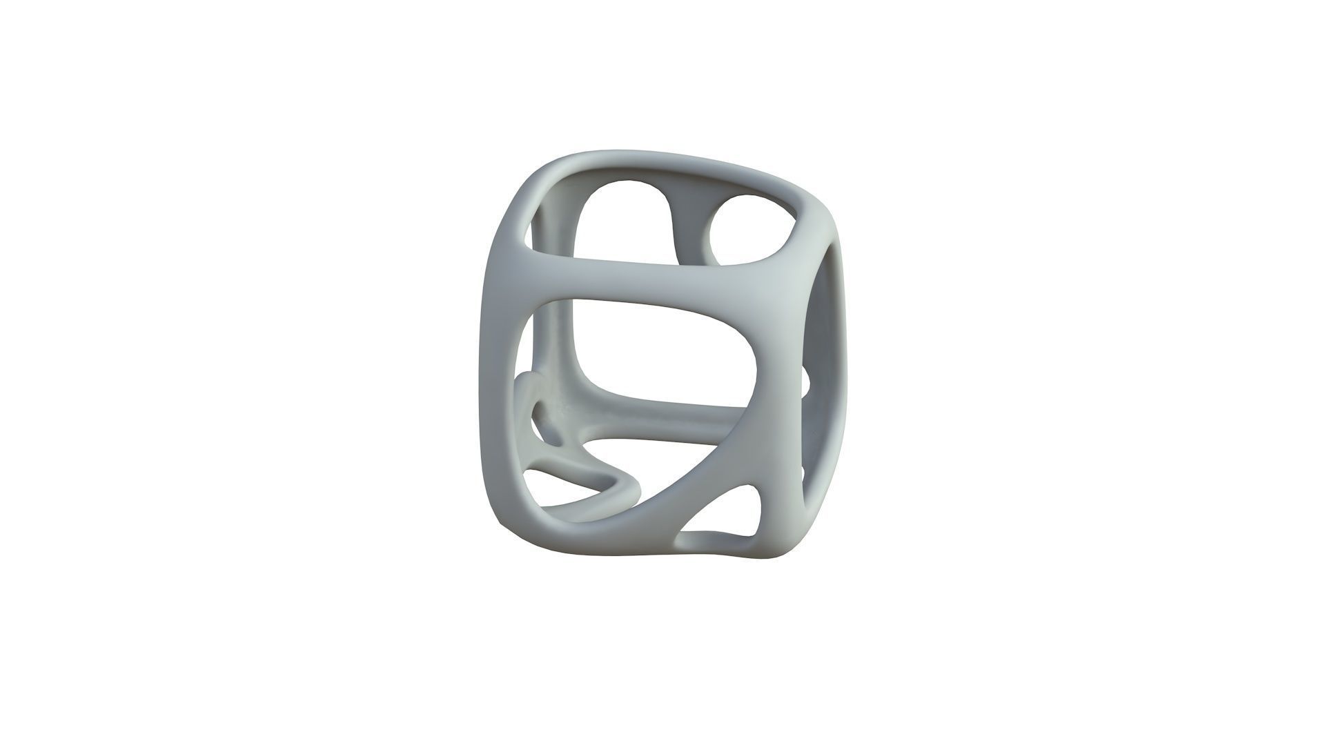 SciFi Cube Object No 16988 Low Poly Shape Texture_5