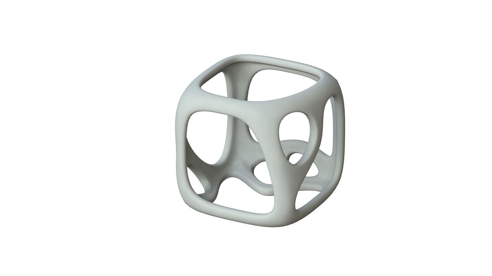 SciFi Cube Object No 16988 Low Poly Shape Texture_1