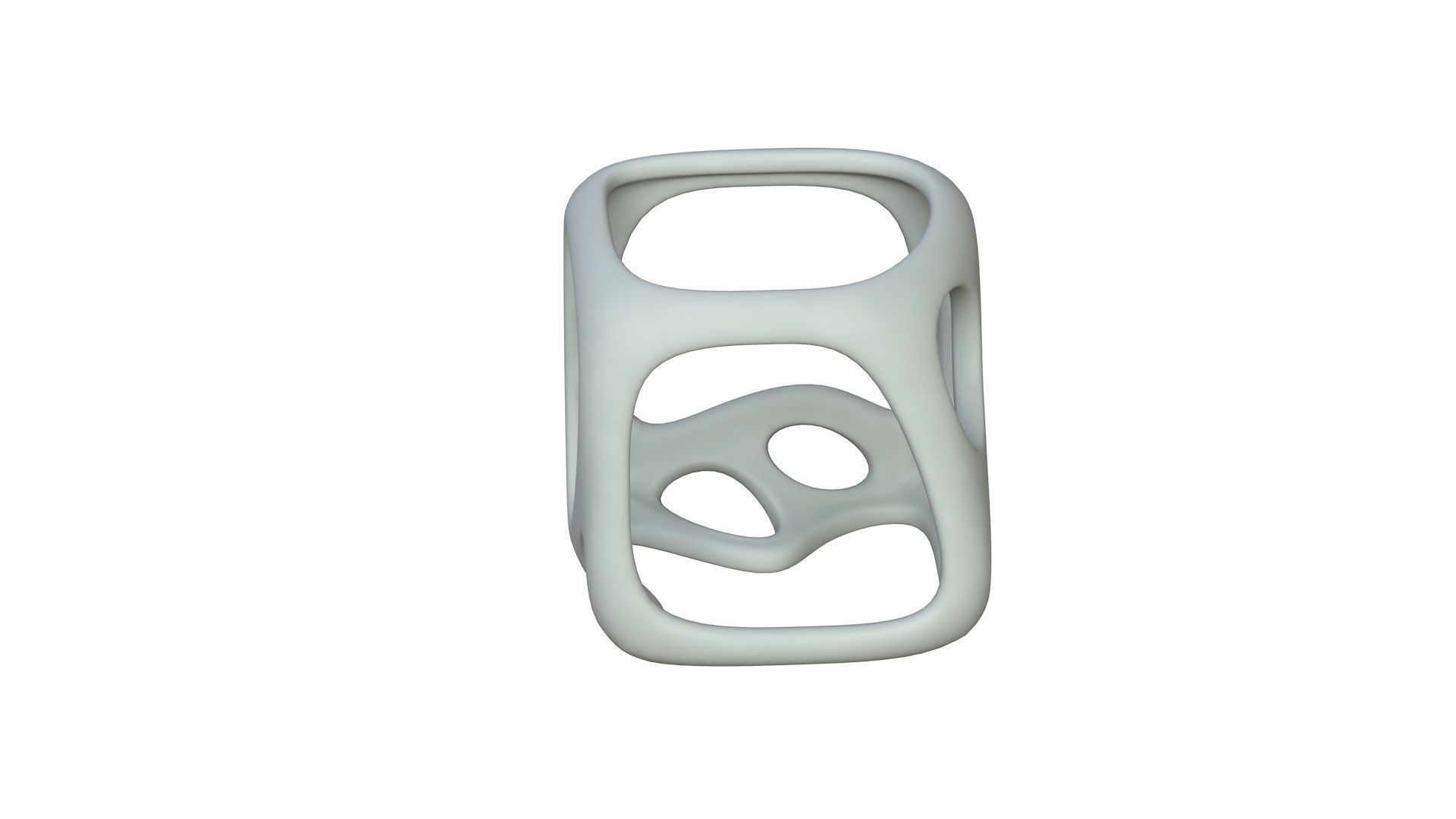 SciFi Cube Object No 16988 Low Poly Shape Texture_2