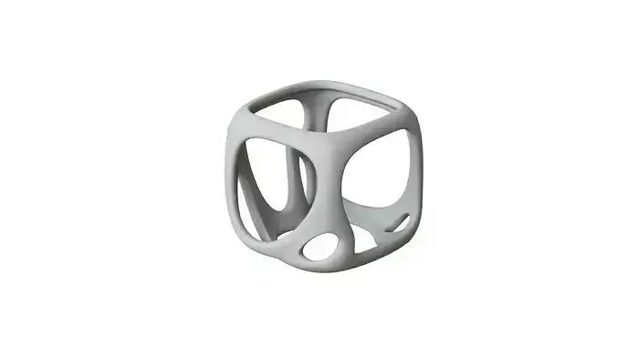 SciFi Cube Object No 16787 Low Poly Shape