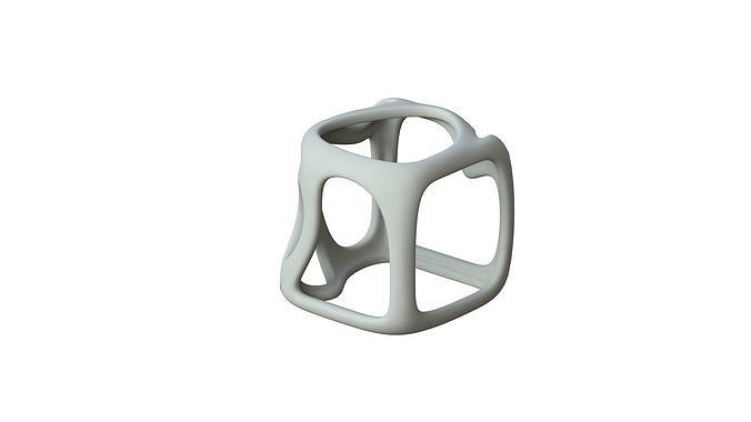 SciFi Cube Object No 16449 Low Poly Shape Texture