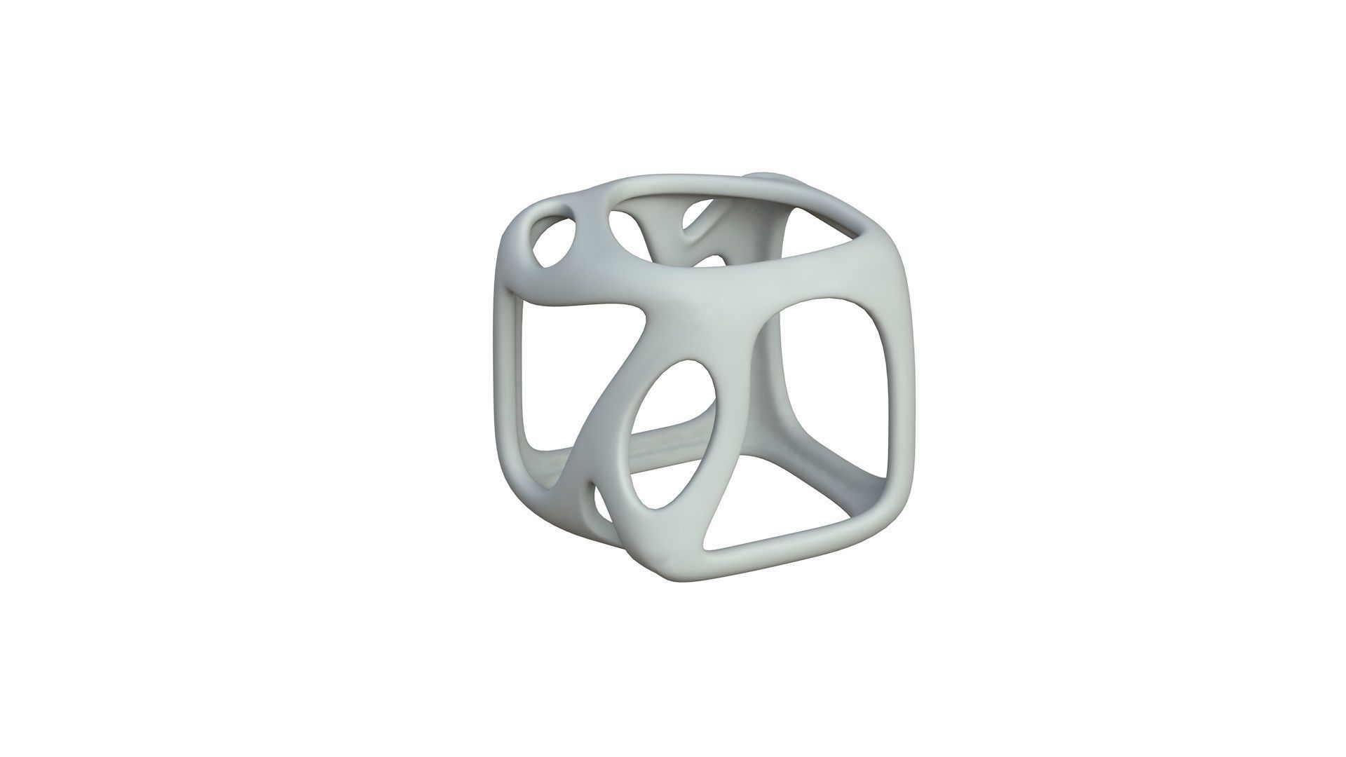 SciFi Cube Object No 16449 Low Poly Shape Texture_3