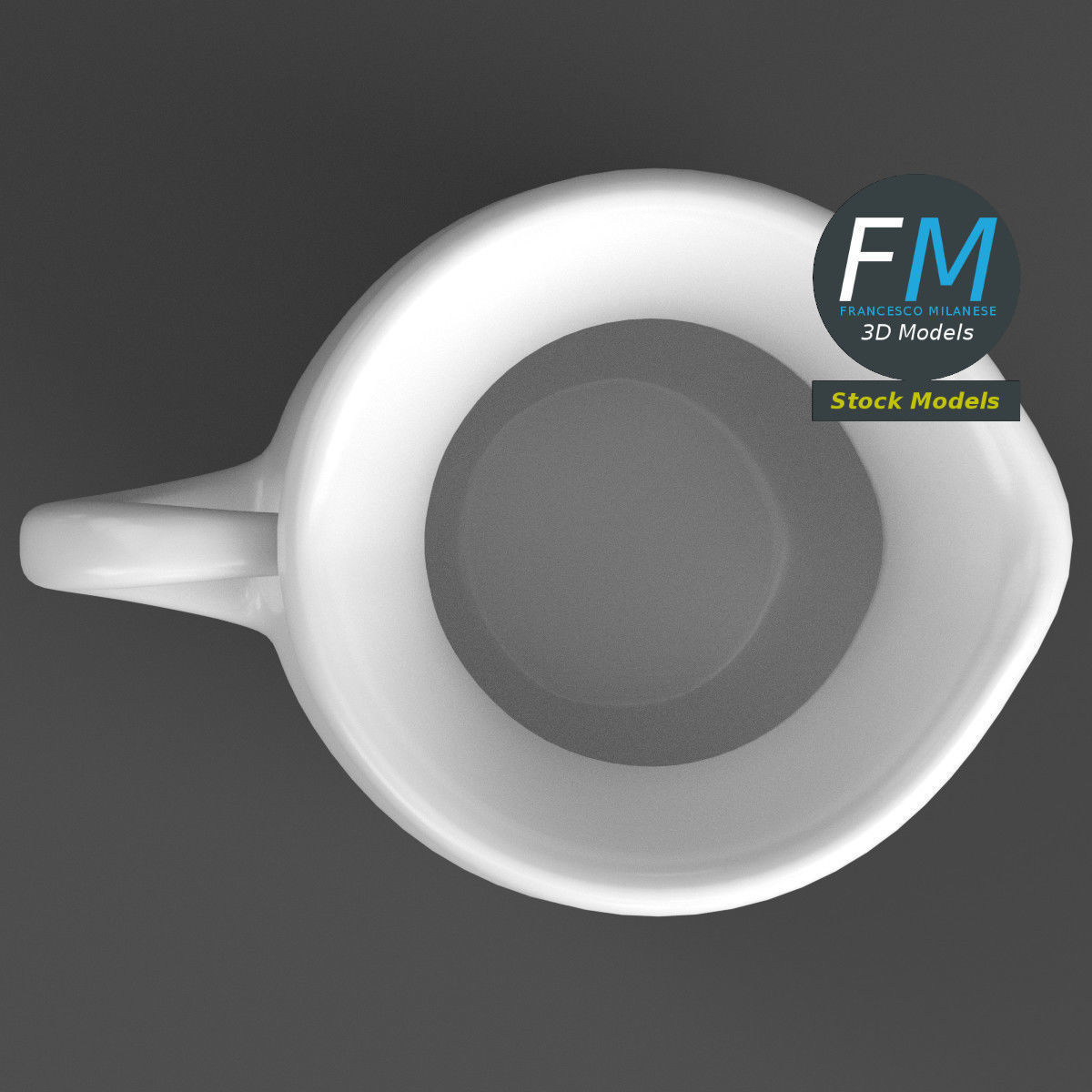 Porcelain pitcher 3D model_6