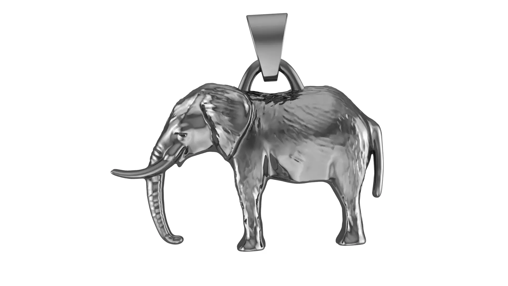 Elephant Pendant Fusion 3D print model_0