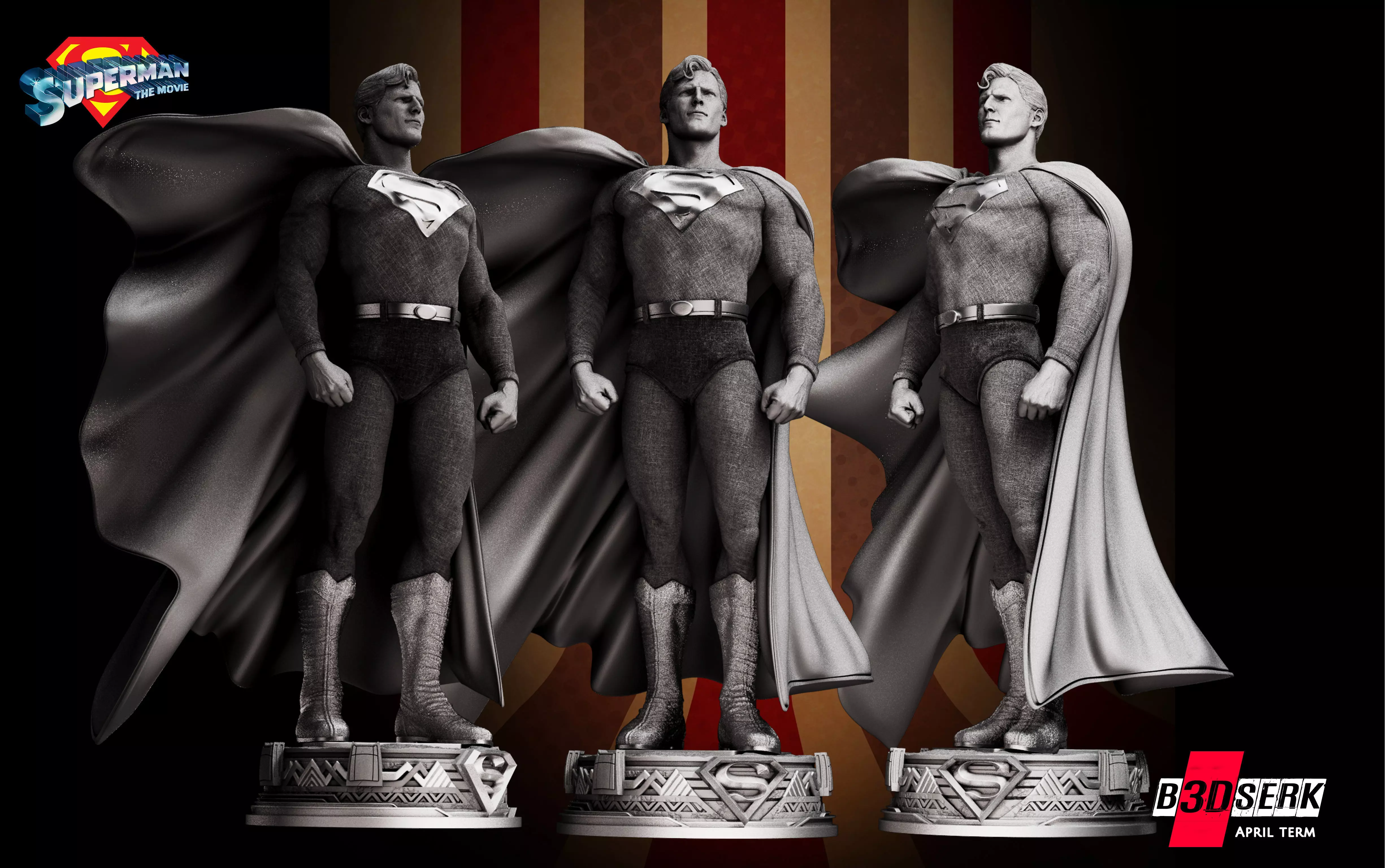 Superma 1978 Sculpture ready for printing Free 3D print model