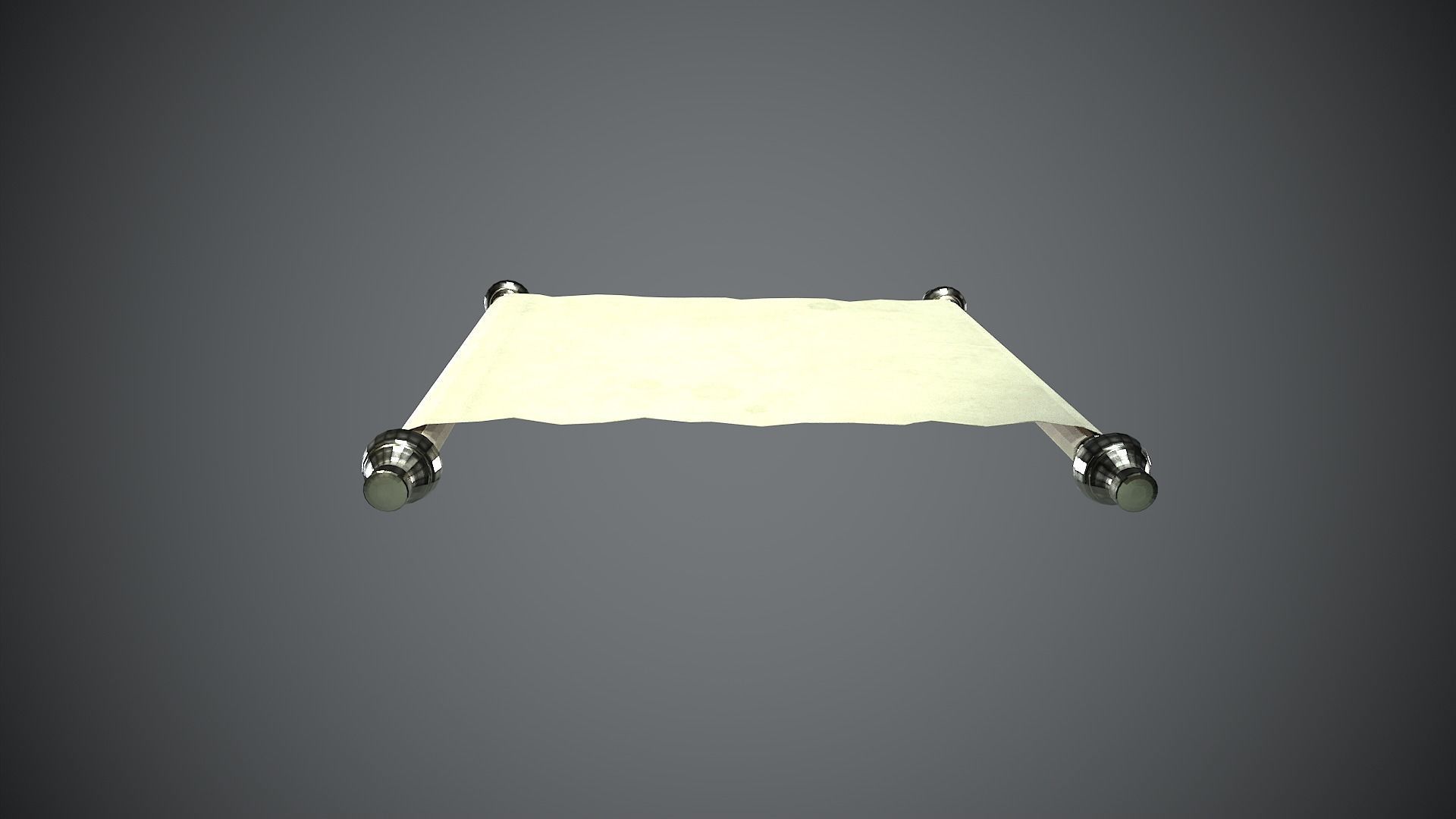 Parchment Low-poly 3D model_4