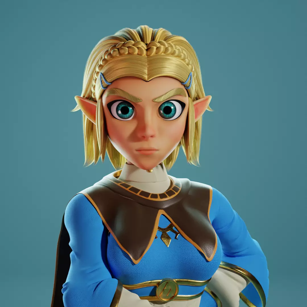 Zelda Ready to Fight 3D print model_0