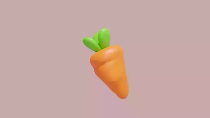 Low Poly Carrot 