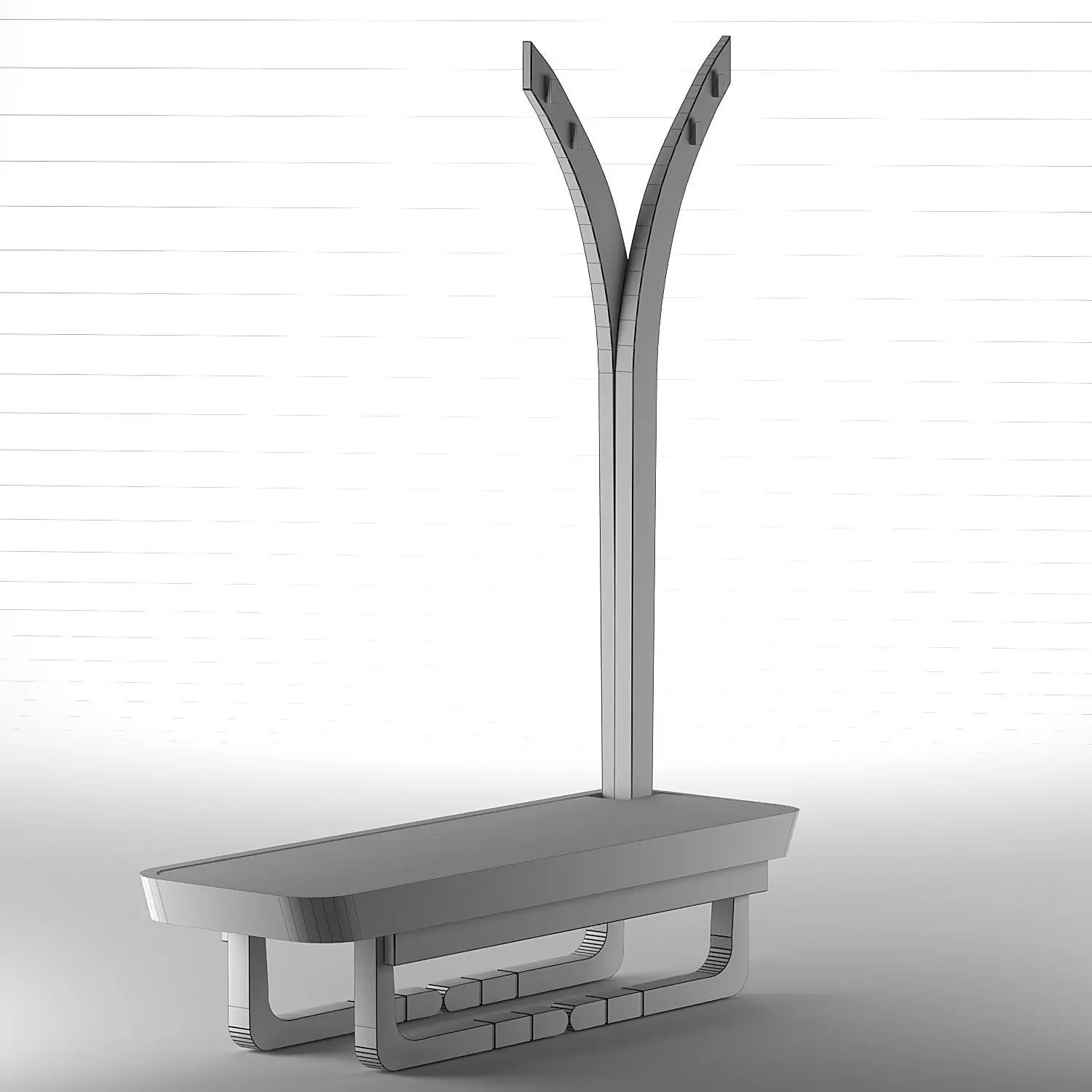 salyangoz bench Free low-poly 3D model