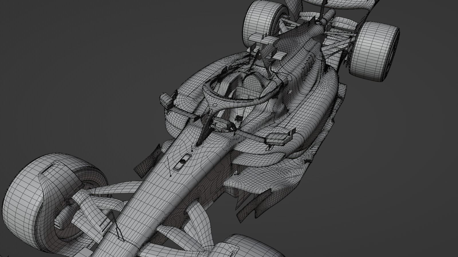 F1 2023 Ferrari  SF-23 Low-poly 3D model_19